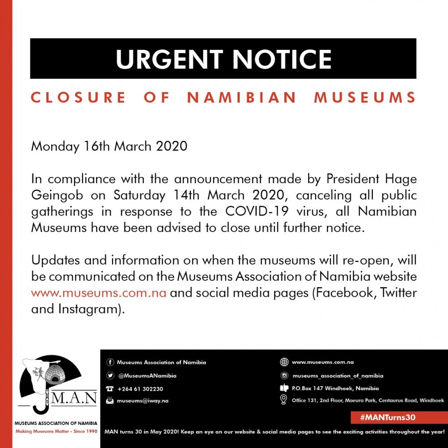 Namibian-Museums-Closed-COVID-19